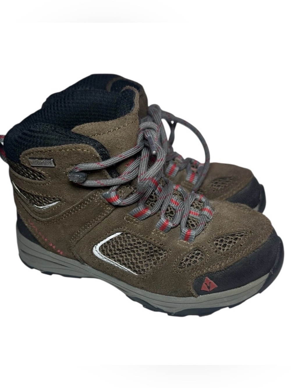 Vasque Kid's Mid Breeze III UltraDry 7208 Hiking Shoes Brown/Red Size 1 Us